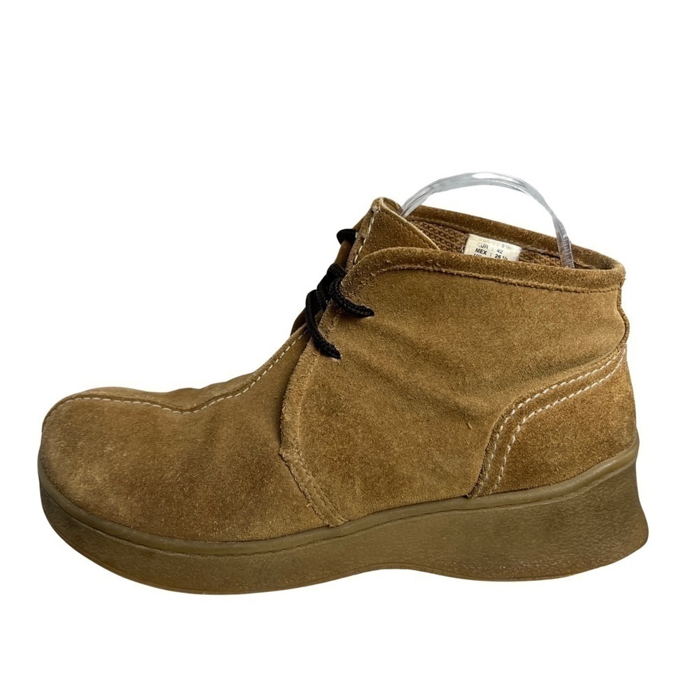 Lower East Side Vintage 90s Y2K Suede Square Toe Chunky Platform Desert Boots